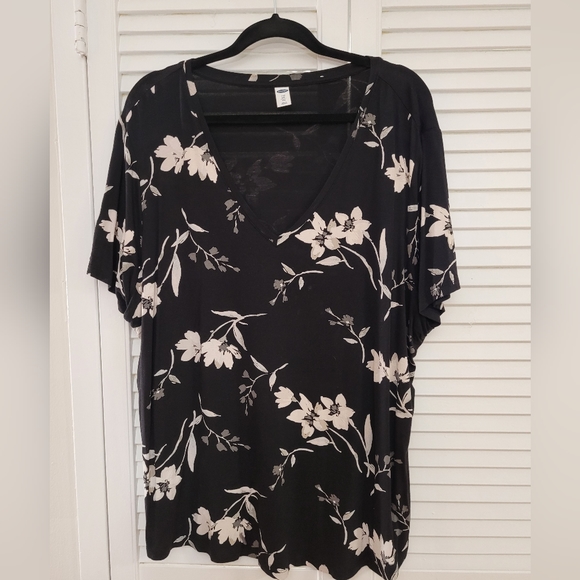 OldNavy Luxe XXL black/white top - Picture 1 of 4